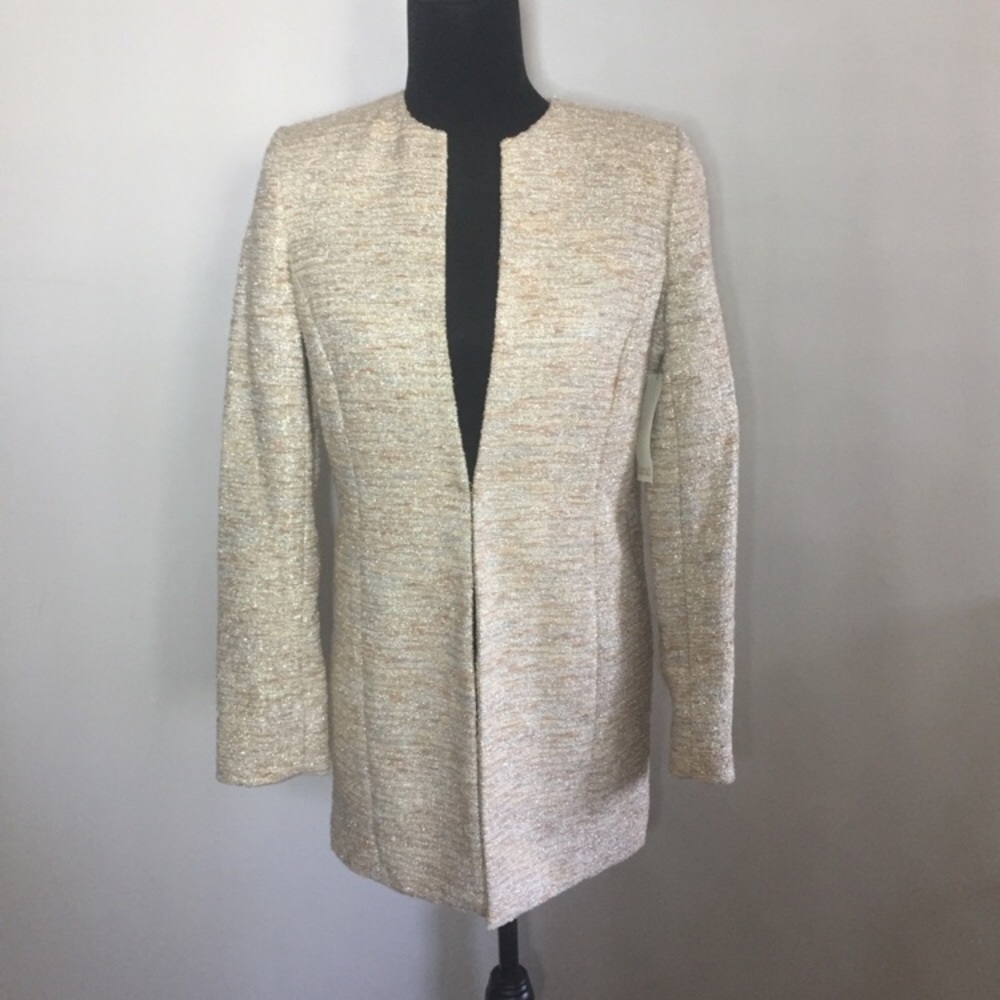 Badgley Mischka peach jacket